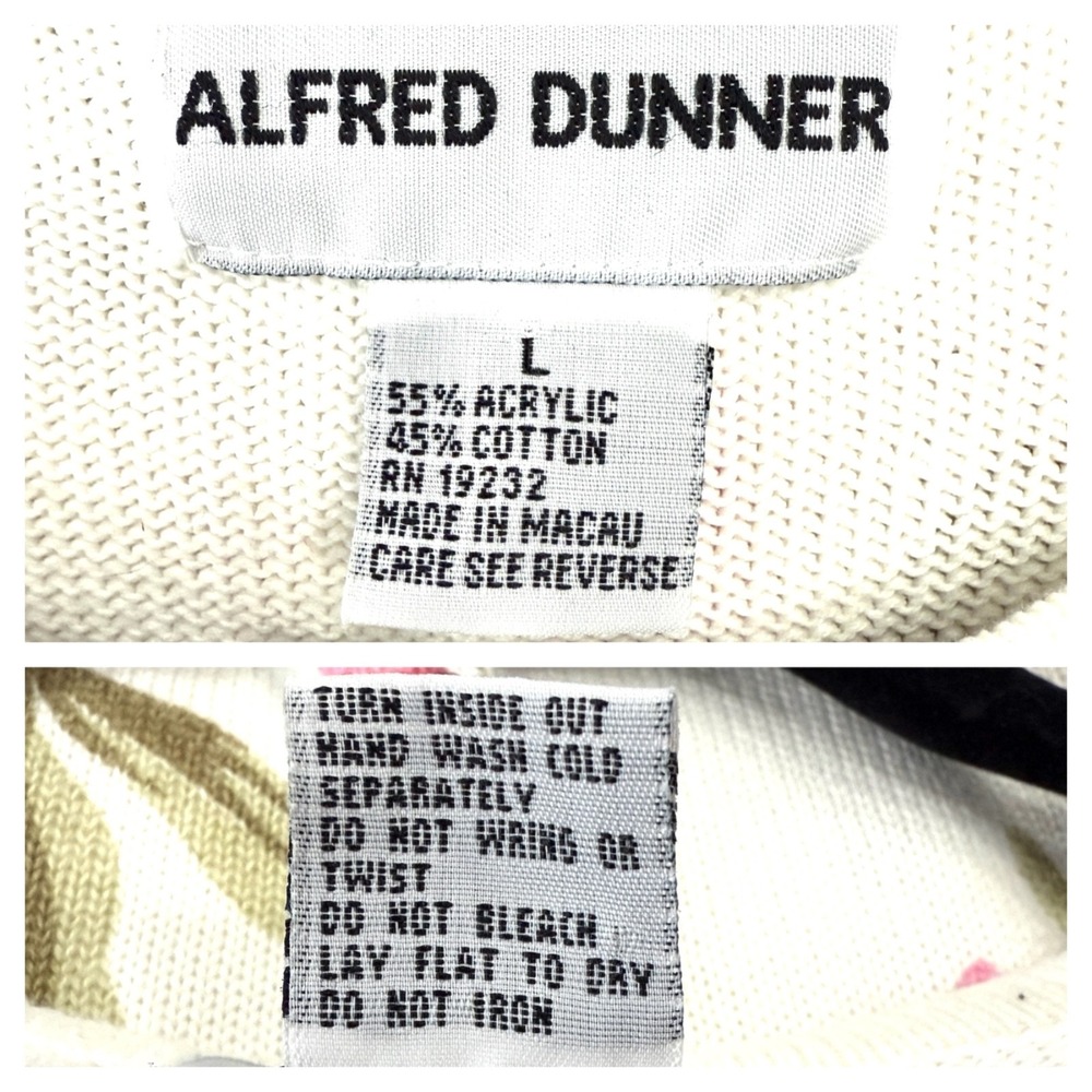 Alfred Dunner Womens Sweater L Pink Lily Beaded Cottagecore Grannycore Modest‎ - Picture 7 of 8